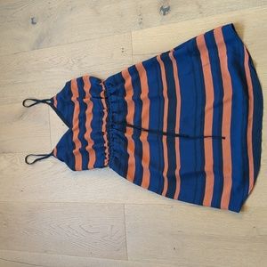 Babaton Casimir Dress in blue and orange stripes Size XXS